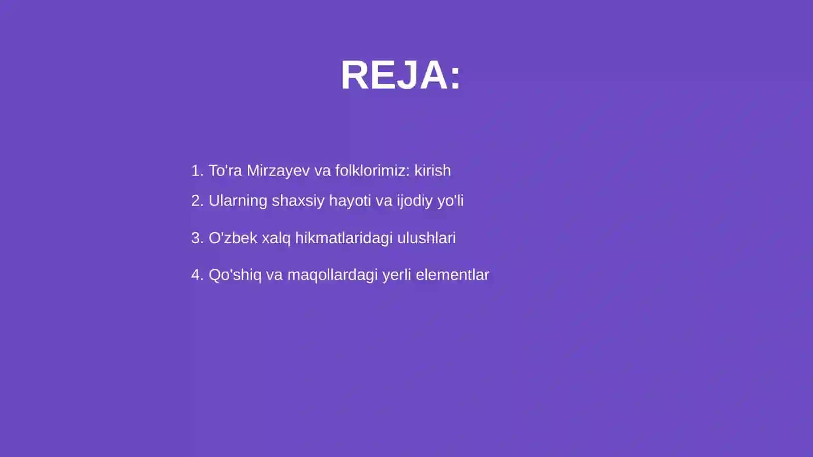 To'ra Mirzayev va M.Jo'rayevlarning o'zbek folkloriga qo'shgan hissasi 2