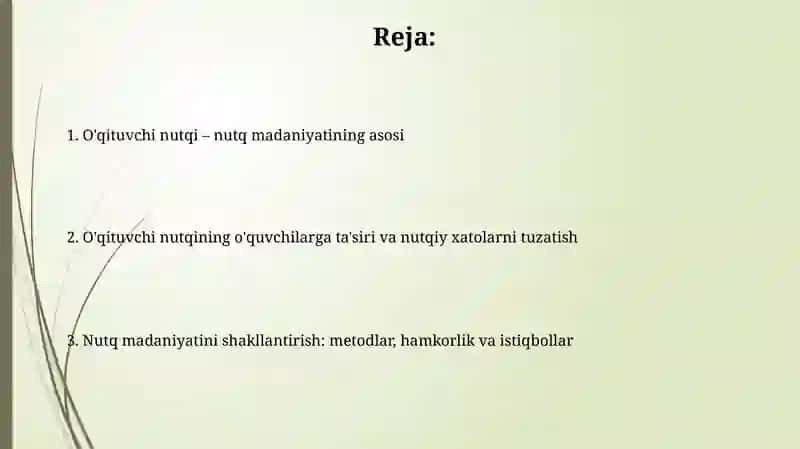 Nutq madaniyatini shakllantirishda oʻqituvchi nutqining namuna sifatidagi roli 2