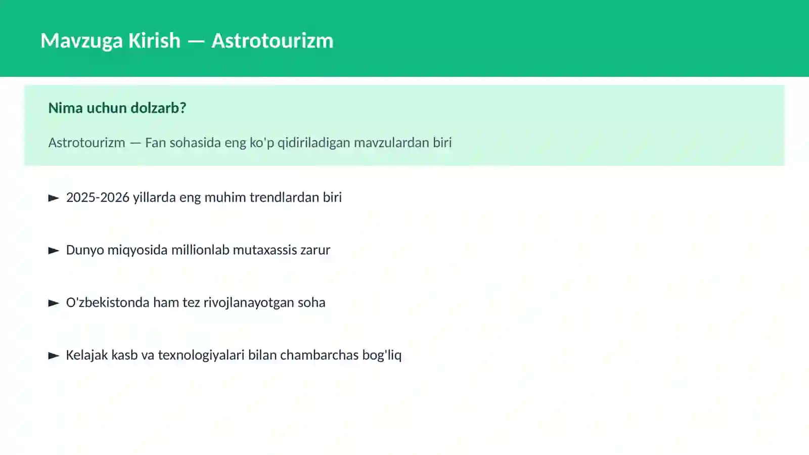 KOSMOSNI TADQIQ 2