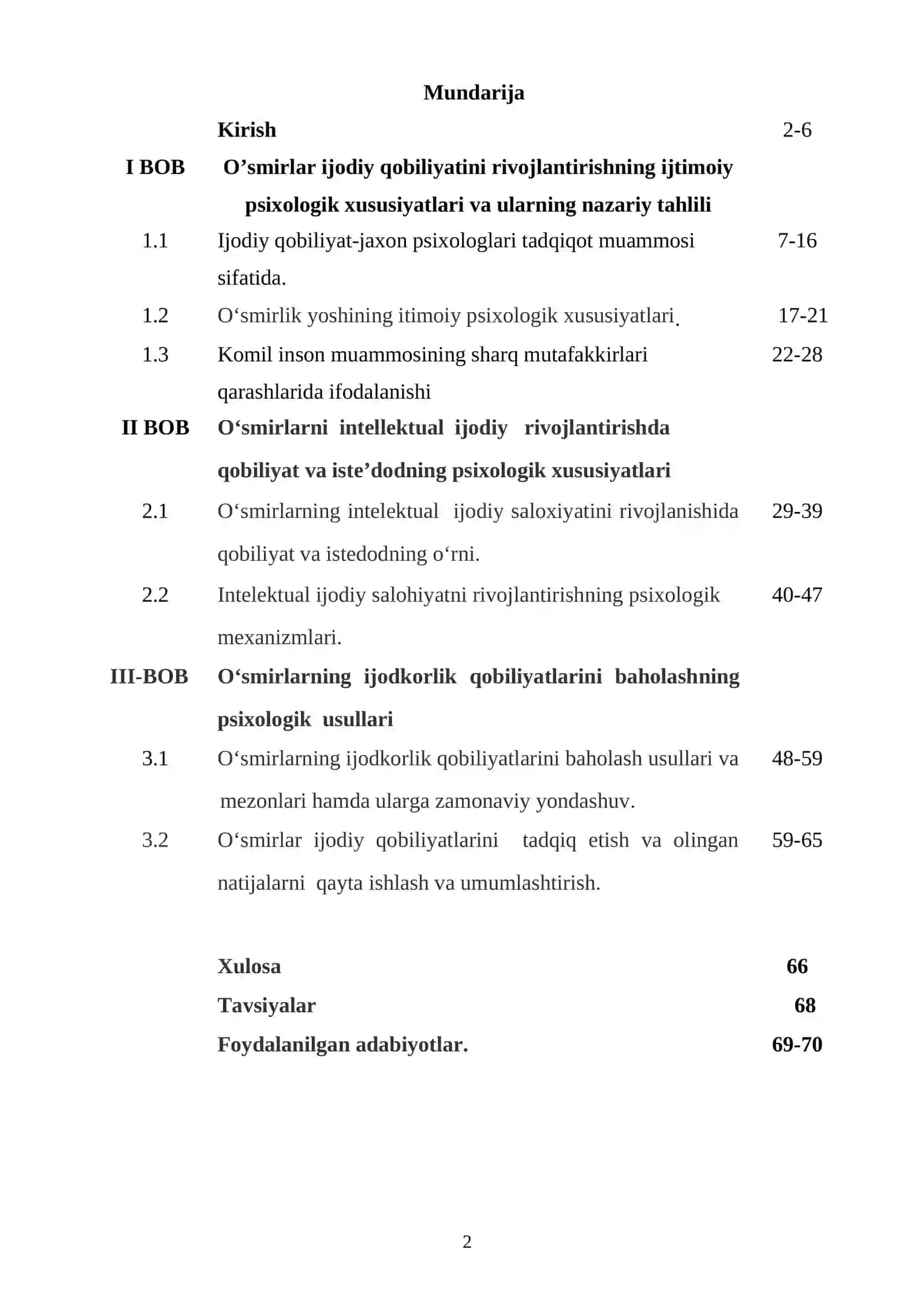 “Uzluksiz ta’limda o‘smirlar ijodiy qobiliyatini rivojlantirishning ijtimoiy psixologik xususiyatlari” 2