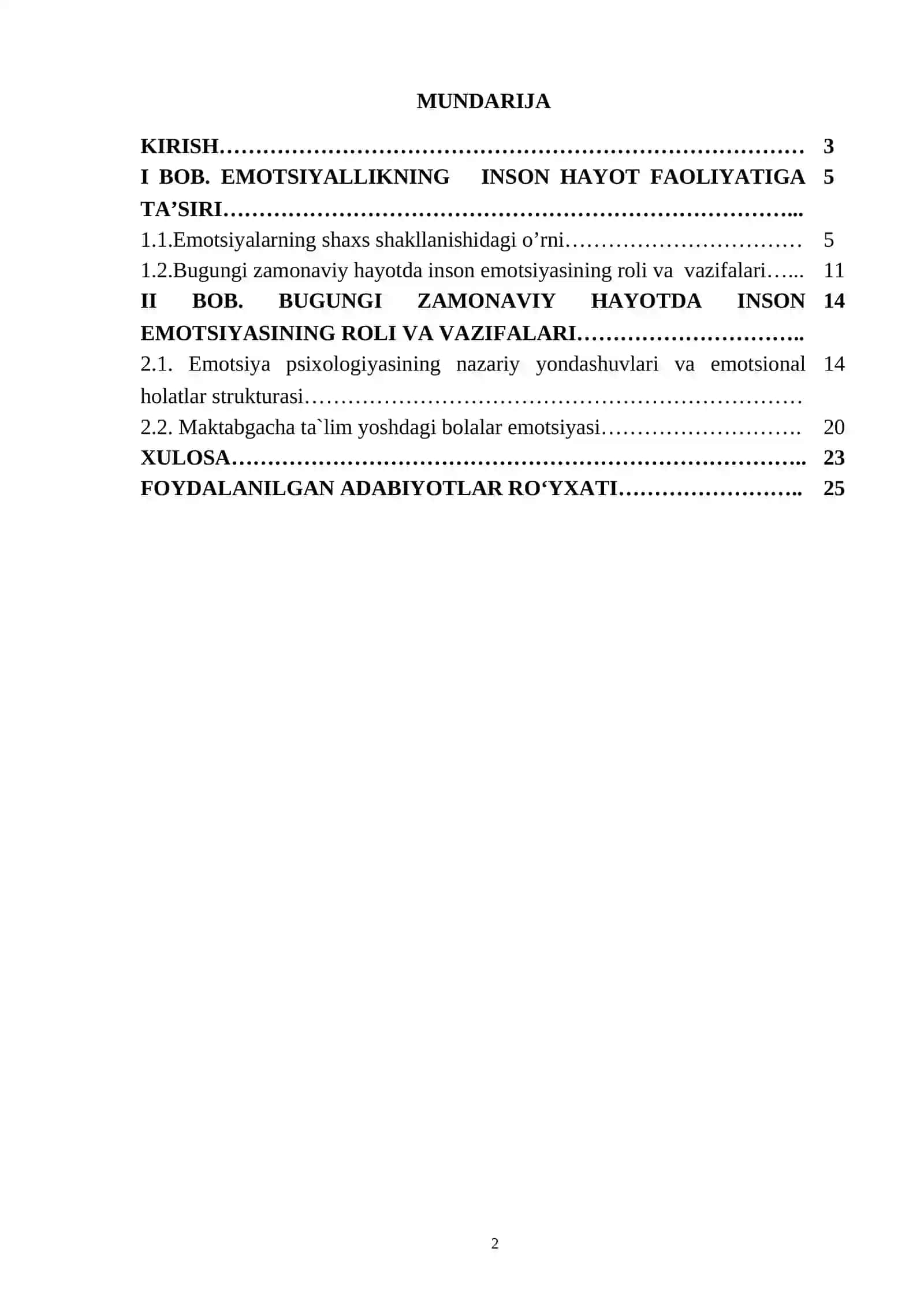 EMOTSIYALARNING INSON IDROKIGA TA`SIRI 2