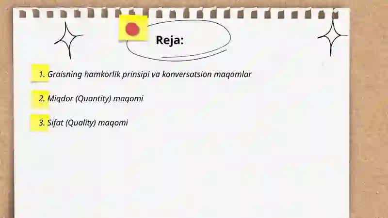 Graisning hamkorlik prinsipi va konversatsion maqomlar 2