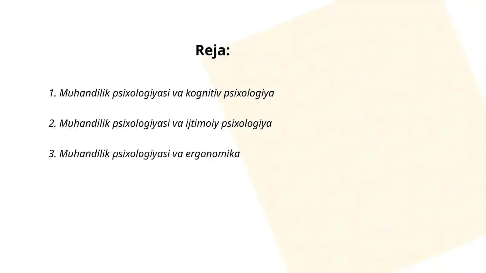 Muhandilik psixologiyasining boshqa fanlar bilan aloqasi 2