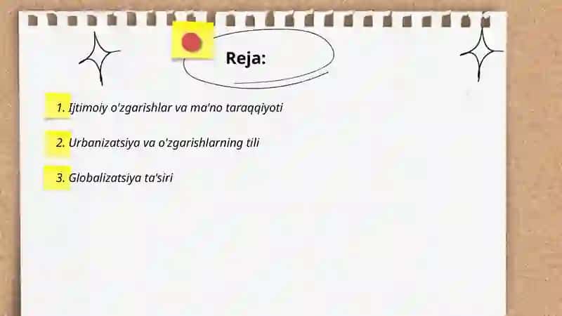 Ijtimoiy o'zgarishlarning ma'no taraqqiyotiga ta'siri 2