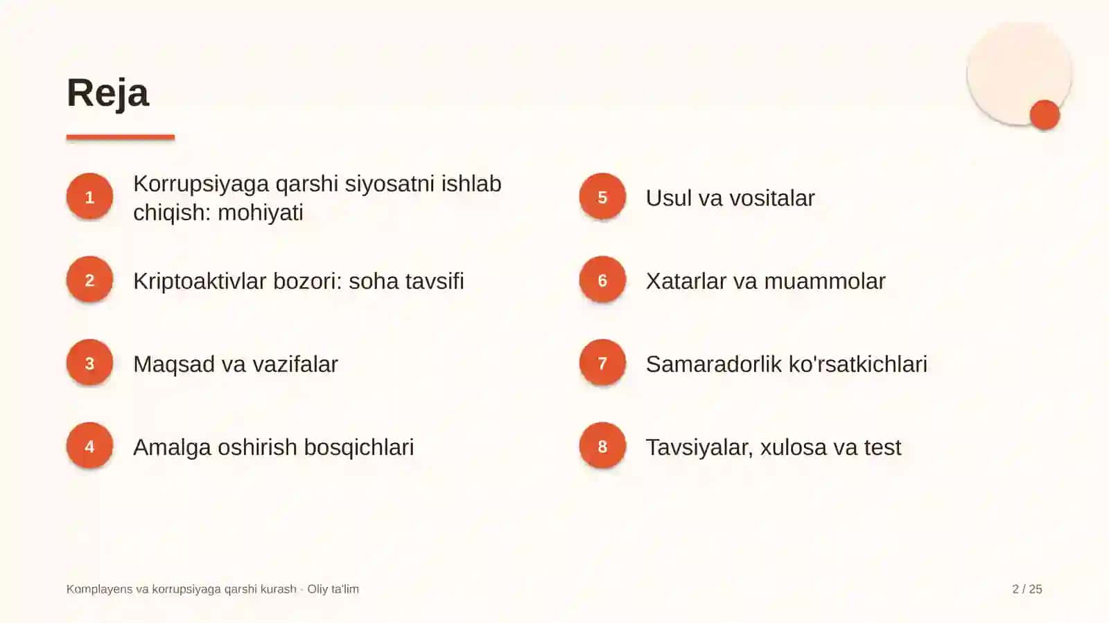 Kriptoaktivlar bozorida korrupsiyaga qarshi siyosatni ishlab chiqish 2