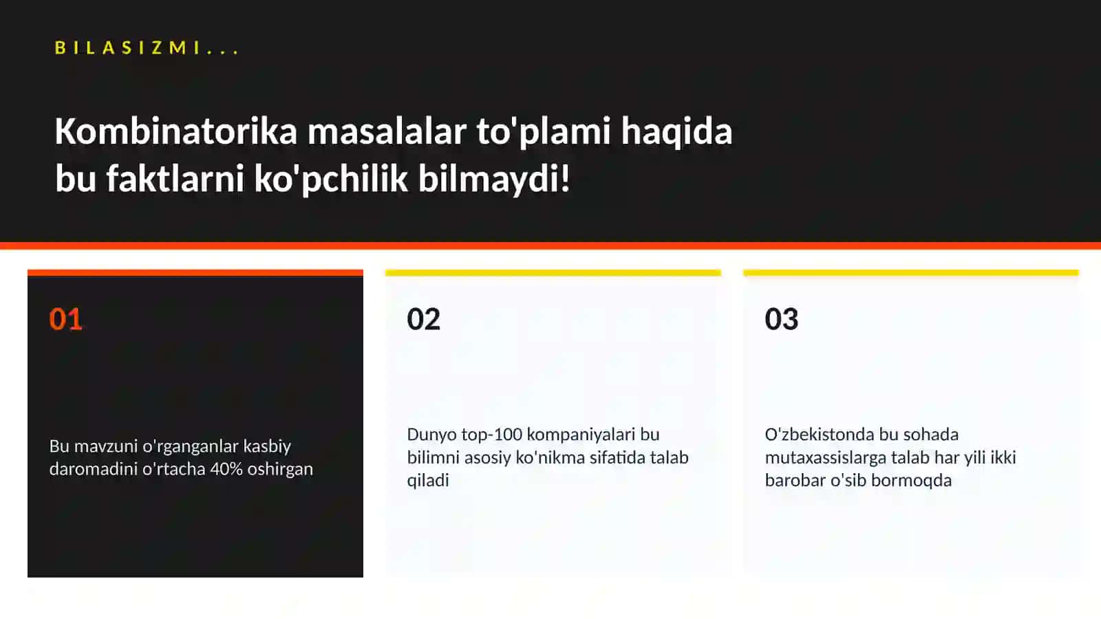 Kombinatorika masalalar to'plami 2