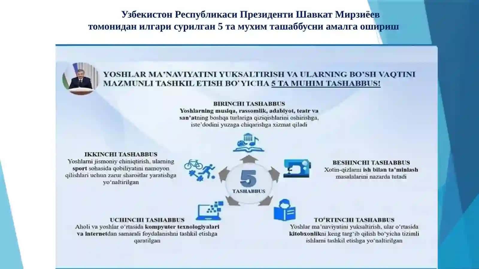Aholi va yoshlar órtasida kompyuter texnologiyalari va internetdan samarali foydalanishni tashkil etishga qaratilgan ishlar 2