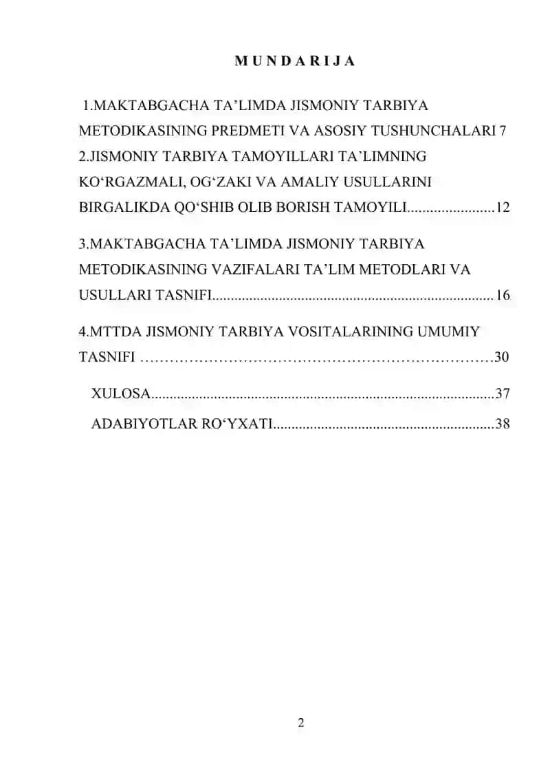 MAKTABGACHA TA’LIM TASHKILOTLARIDA TARBIYALANUVCHI BOLALARDA JISMONIY TARBIYA MASHG’ULOTLARINING SAMARADORLIGINI OSHIRISH USULLARI 2