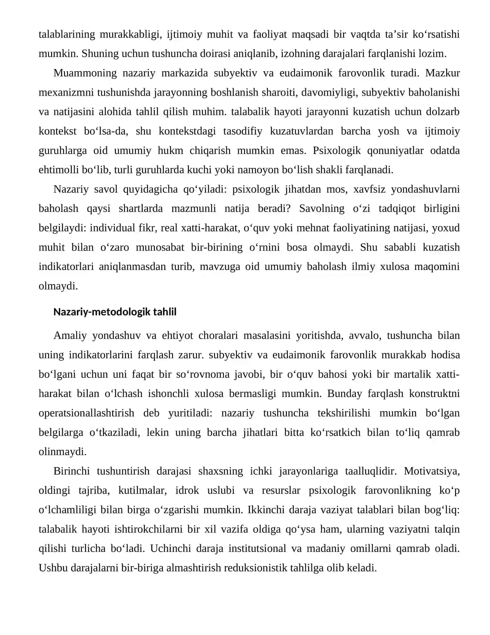 PSIXOLOGIK FAROVONLIKNING KO‘P O‘LCHAMLILIGI — RIVOJLANTIRISH VA PROFILAKTIKA YO‘LLARI 2