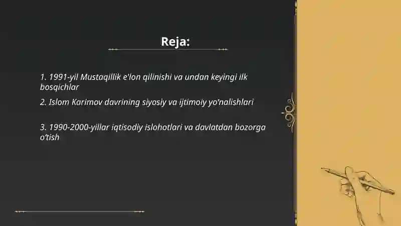 Oʻzbekiston eng yangi tarixi haqida 2