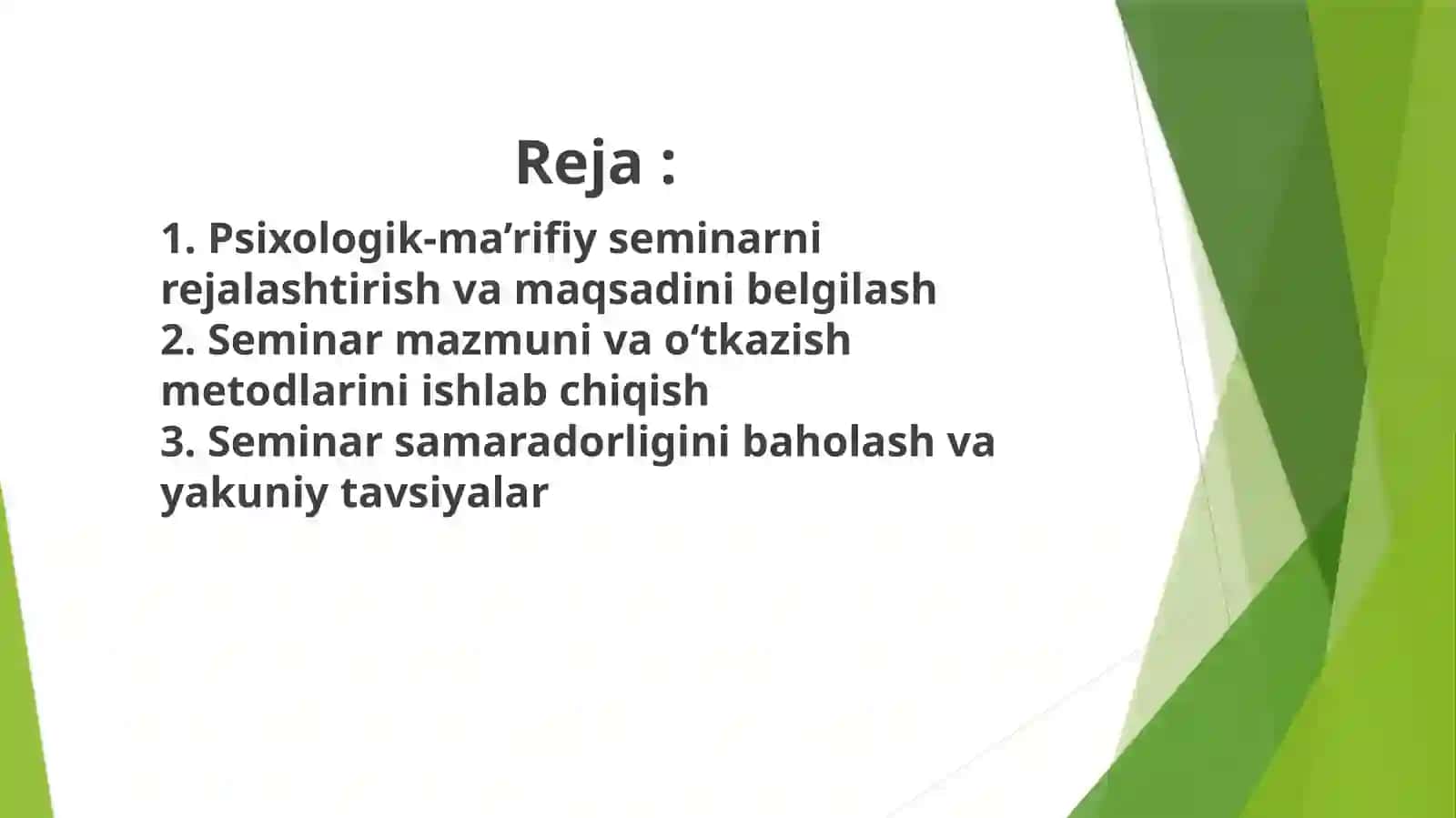 Ota-onalar uchun psixologik-ma'rifiy seminar loyihasi 2