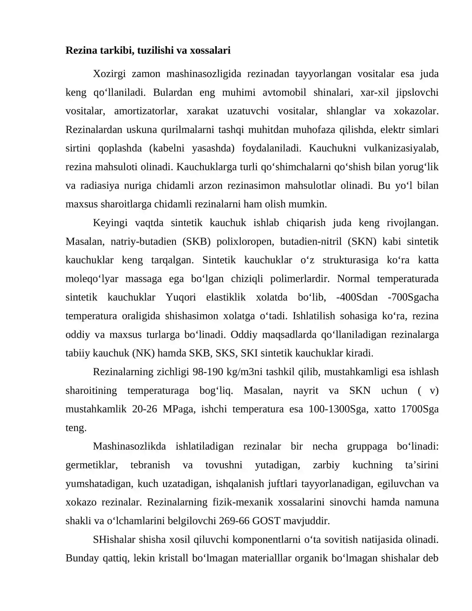 Rezinalar va texnik keramika 2