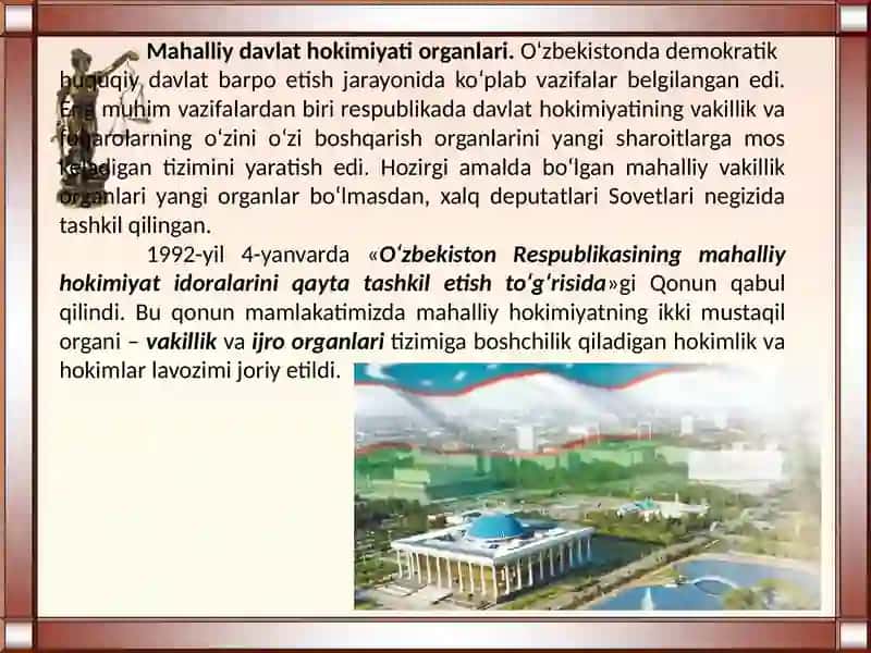O'zbekistonda fuqarolik jamiyatining shakllanishi va rivojlanishi 2