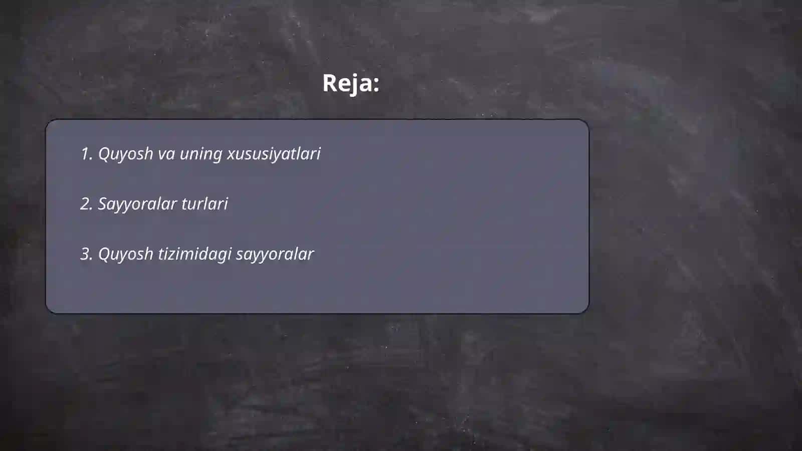 Olam galaktika quyosh sistemasi 2