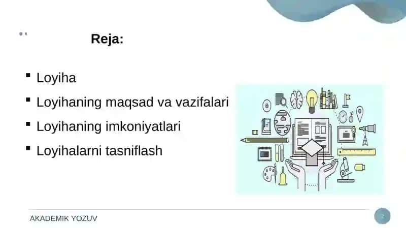 LOYIHA VA UNING TAVSIFI 2
