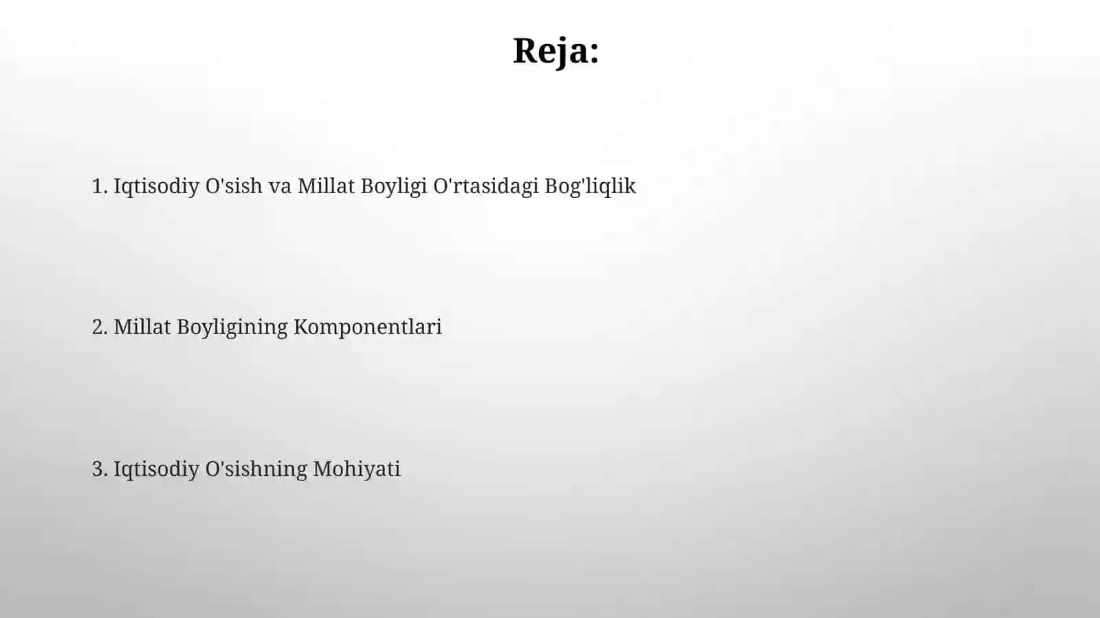 Iqtisodiy O'sish va Millat Boyligi O'rtasidagi Bog'liqlik 2