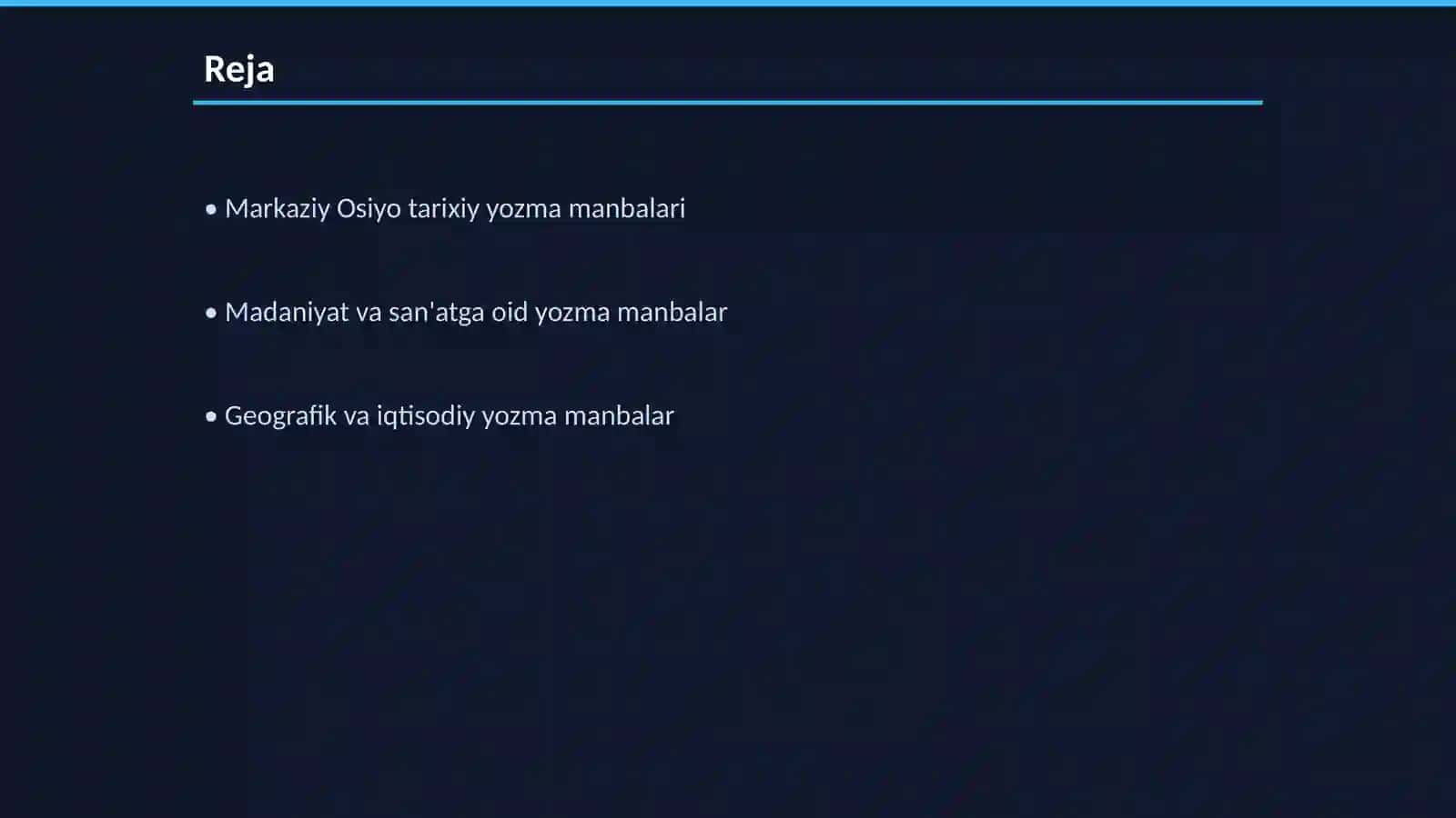 Markaziy Osiyo tarixiy yozma manbalari 2