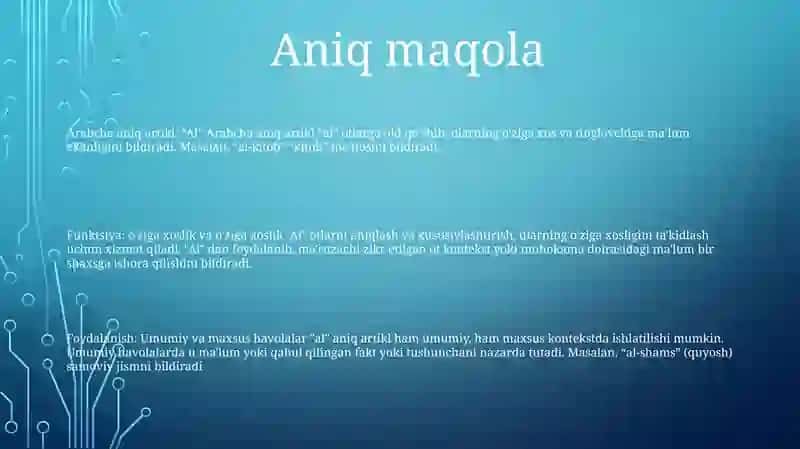 ArabTilidaAniqlovchilar 2