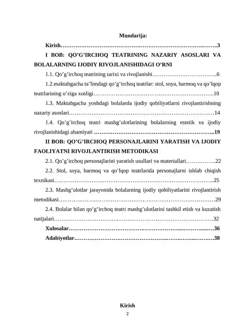 Maktabgacha ta’lim jarayonida qo’g’irchoq teatri (stol, soya, barmoq va qo’lqop teatrlari)personajlarini yasash orqali bolalarning ijodiy qobilyatlarini shakillantirish.docx 2