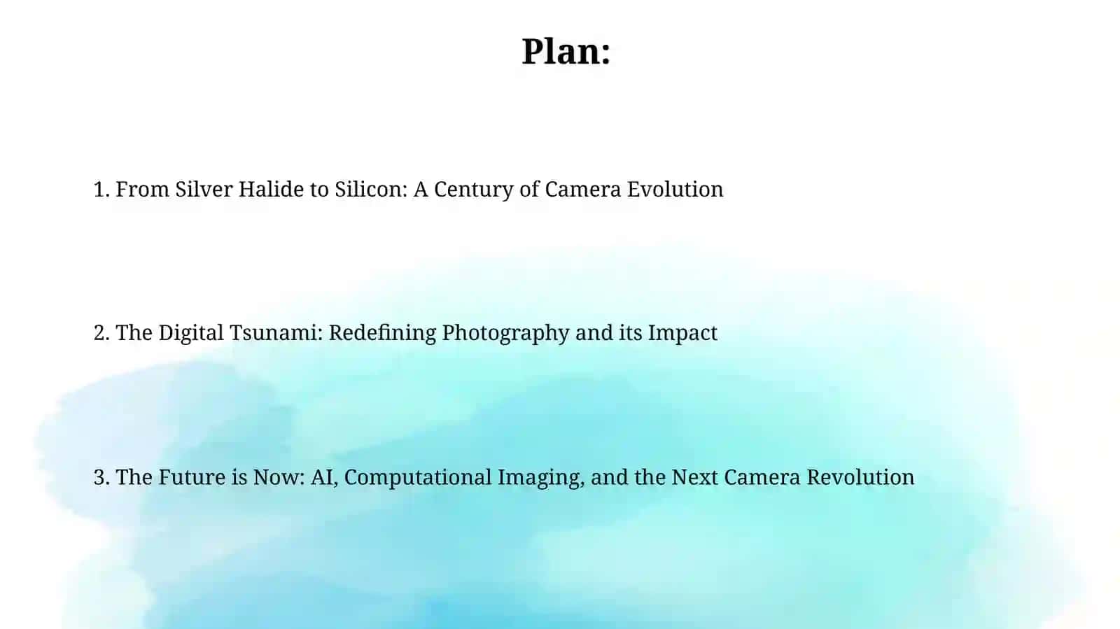 The camera revolution 2