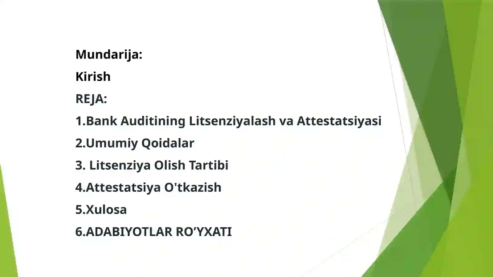 BANK AUDITI ASOSLARI 2