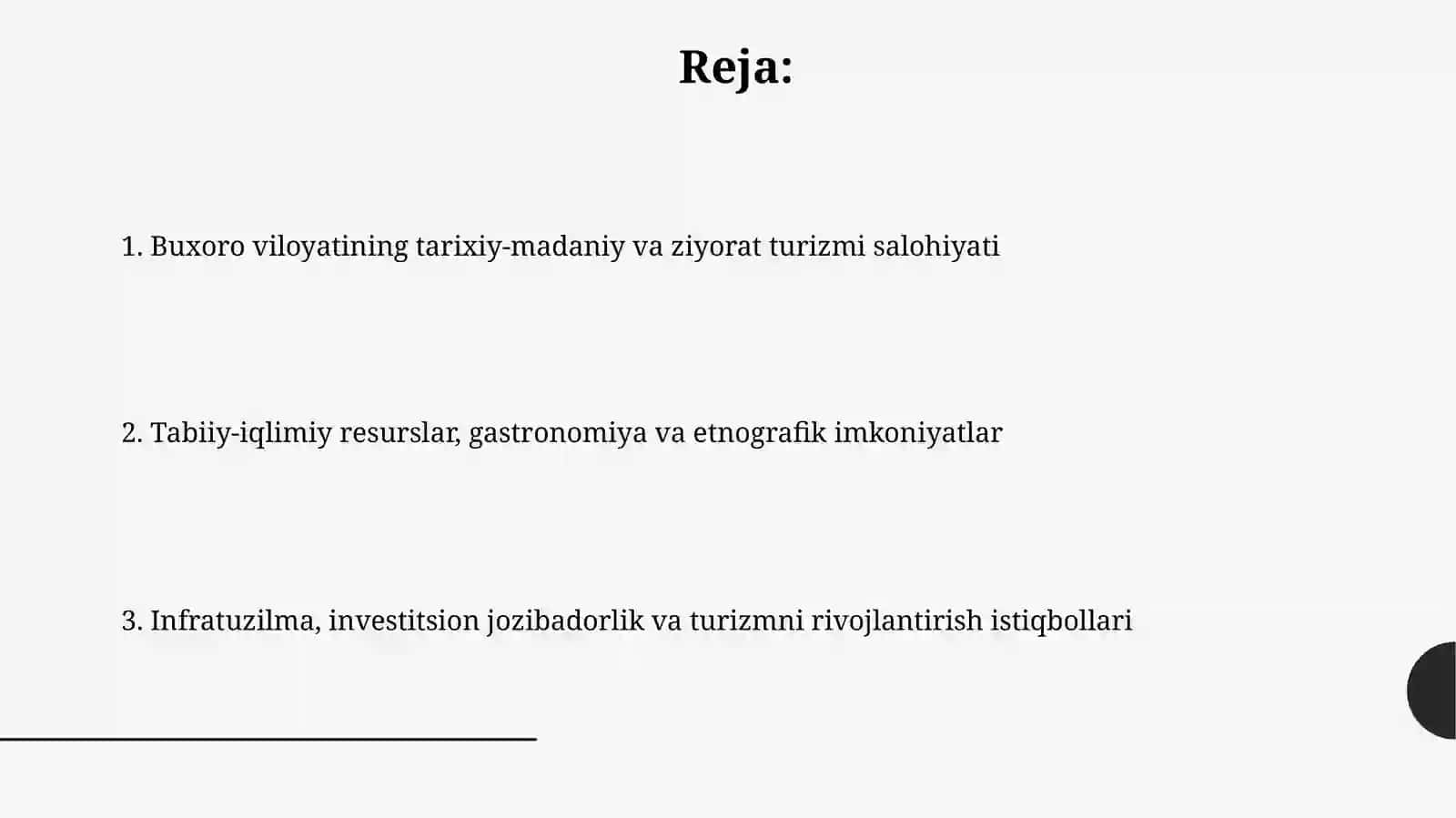 Buxoro viloyatining turistik va rekreatsion resurslari 2