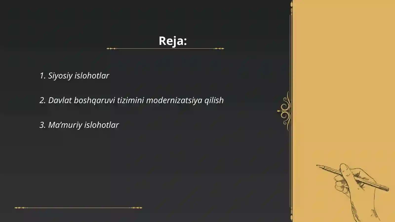 Mustaqillik yillarida davlat boshqaruvi tizimida amalga oshirilgan islohotlar 2
