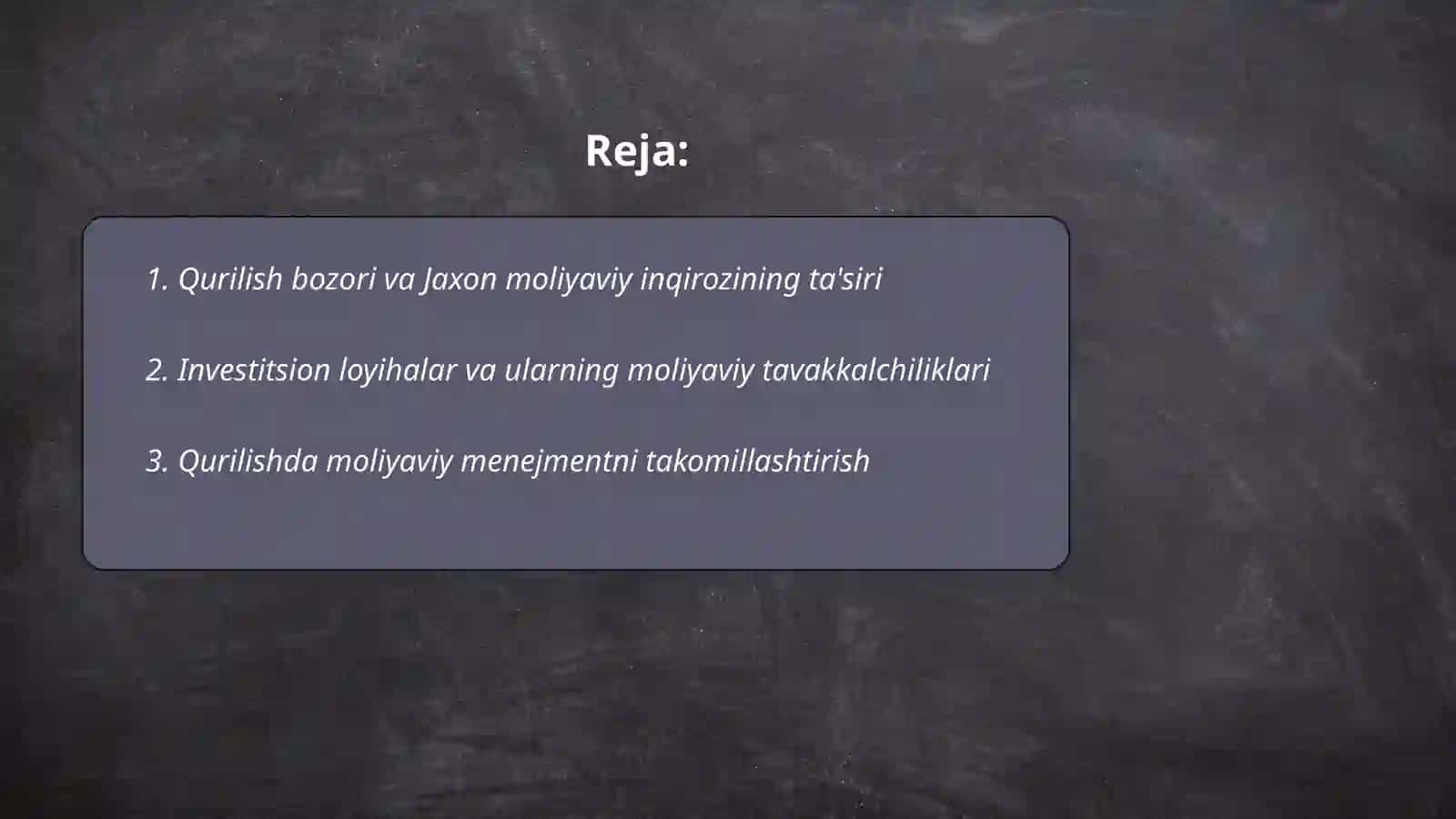 Jaxon moliyaviy iqtisodiy inqirozi sharoitida qurilish iqtisodini isloh qilish muammolari 2