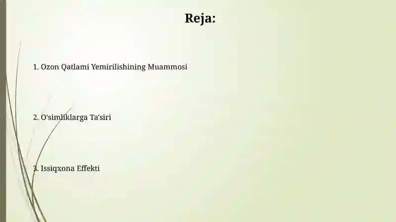 Ozon qatlamining yemirilish muammosi, o'simliklarga ta'sirlari, Issiqxona muhiti 2
