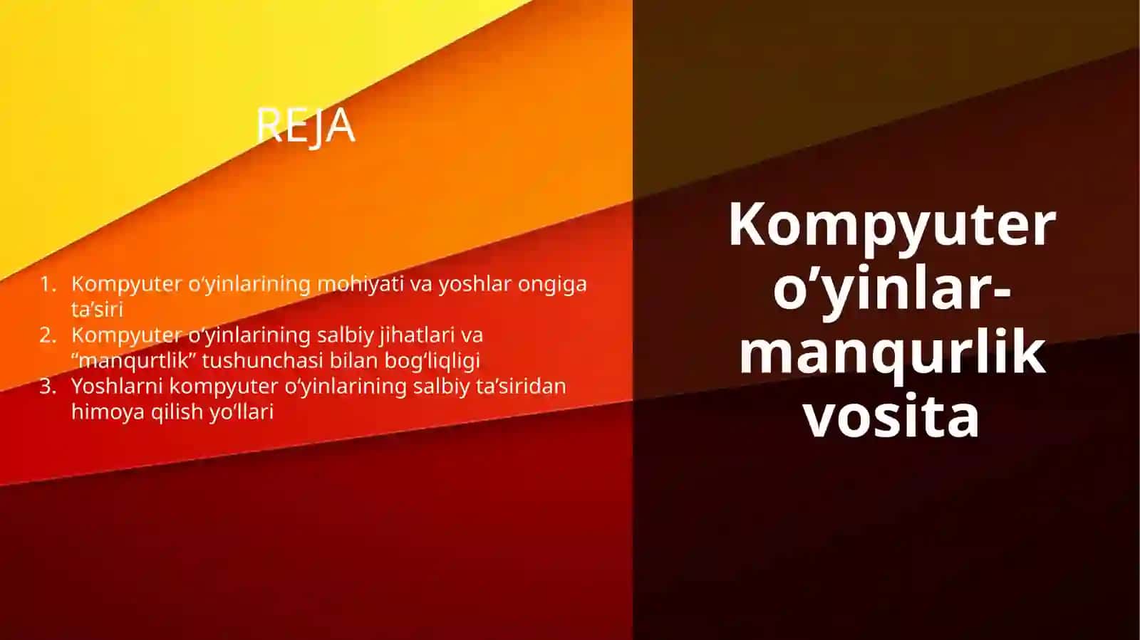 Kompyuter o‘yinlarining salbiy ta’siridan himoya yo‘llari 2