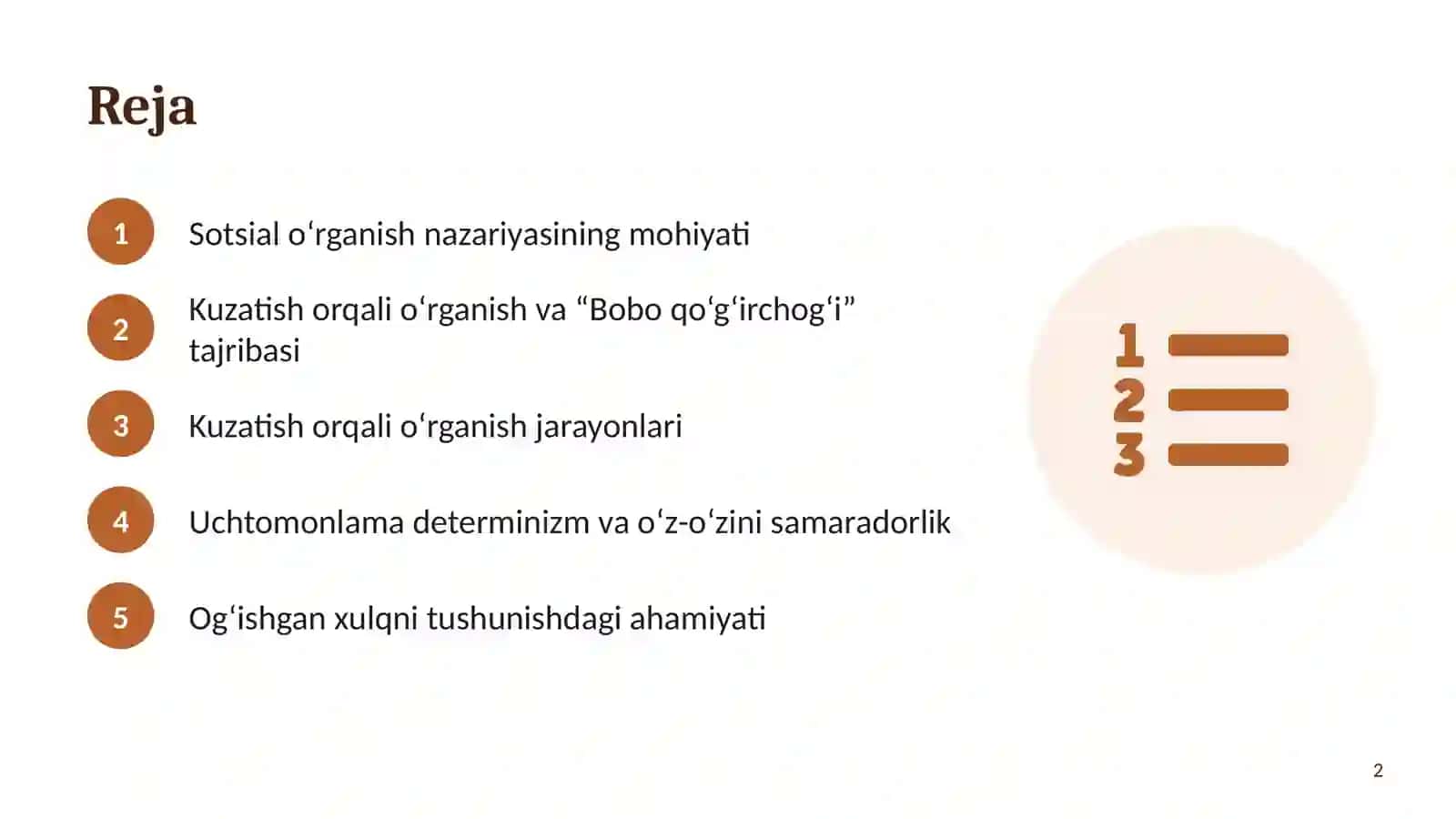 Sotsial o‘rganishlar nazariyasi 2