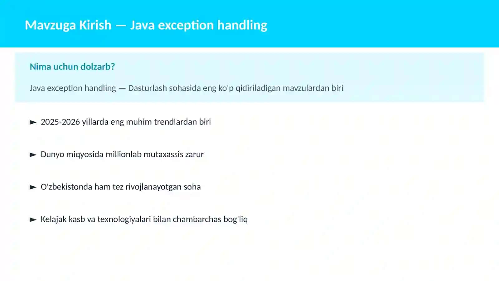 Java exception handling 2