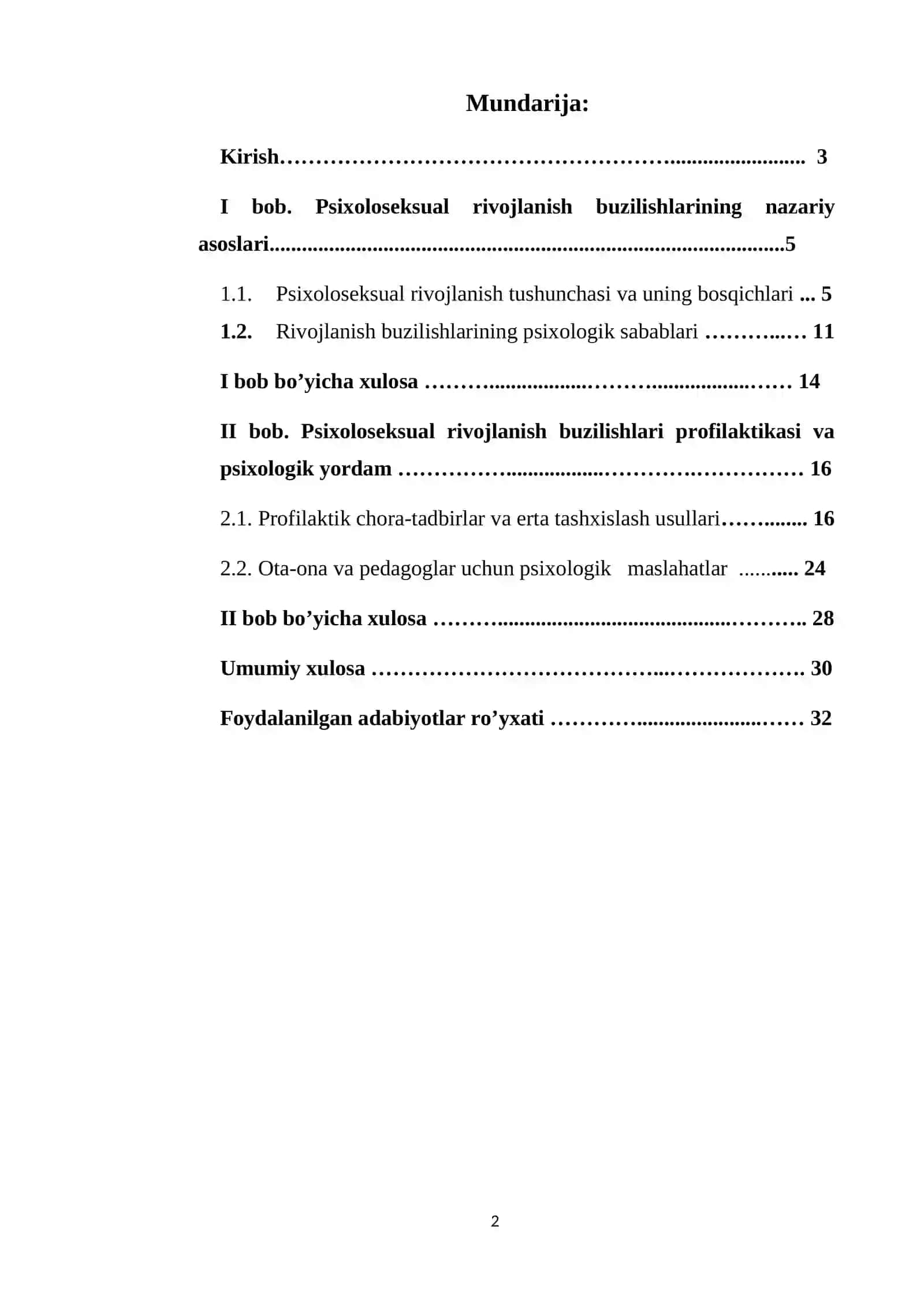 Psixoloseksual rivojlanish buzulishlari profilaktikasi 2