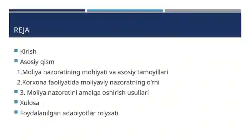 Moliya nazorati 2