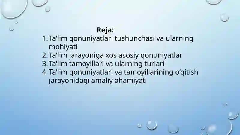Ta'limqonuniyatlarivatamoyillari 2