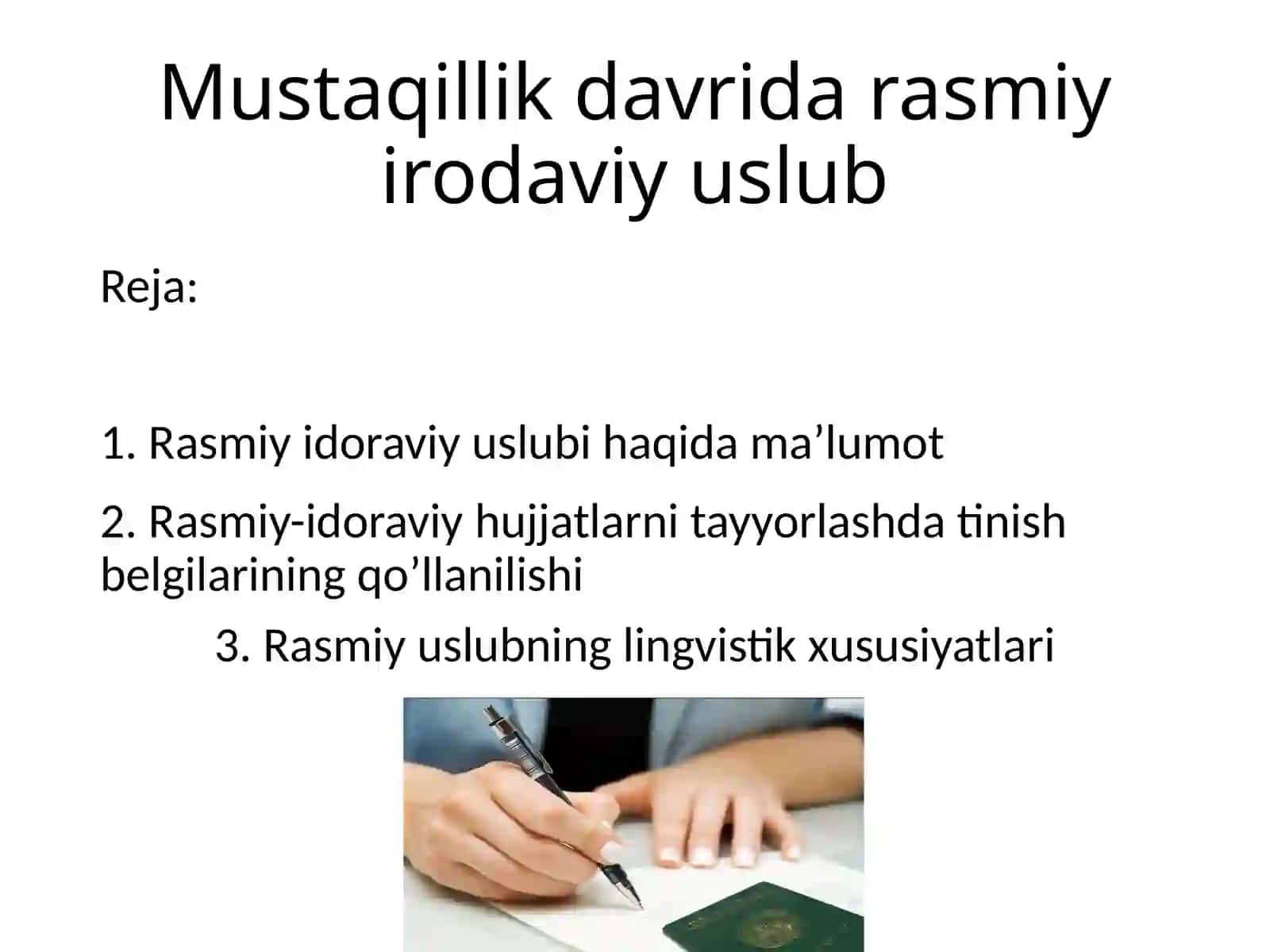 Mustaqillik davrida rasmiy irodaviy uslub 2