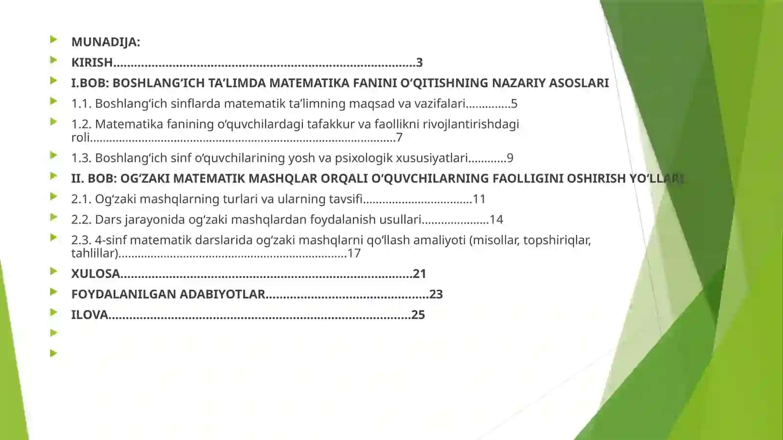 Og‘zakimatematikmashqlardanfoydalanib4-sinfo‘quvchilarinio‘quvfaolliginirivojlantirish 2