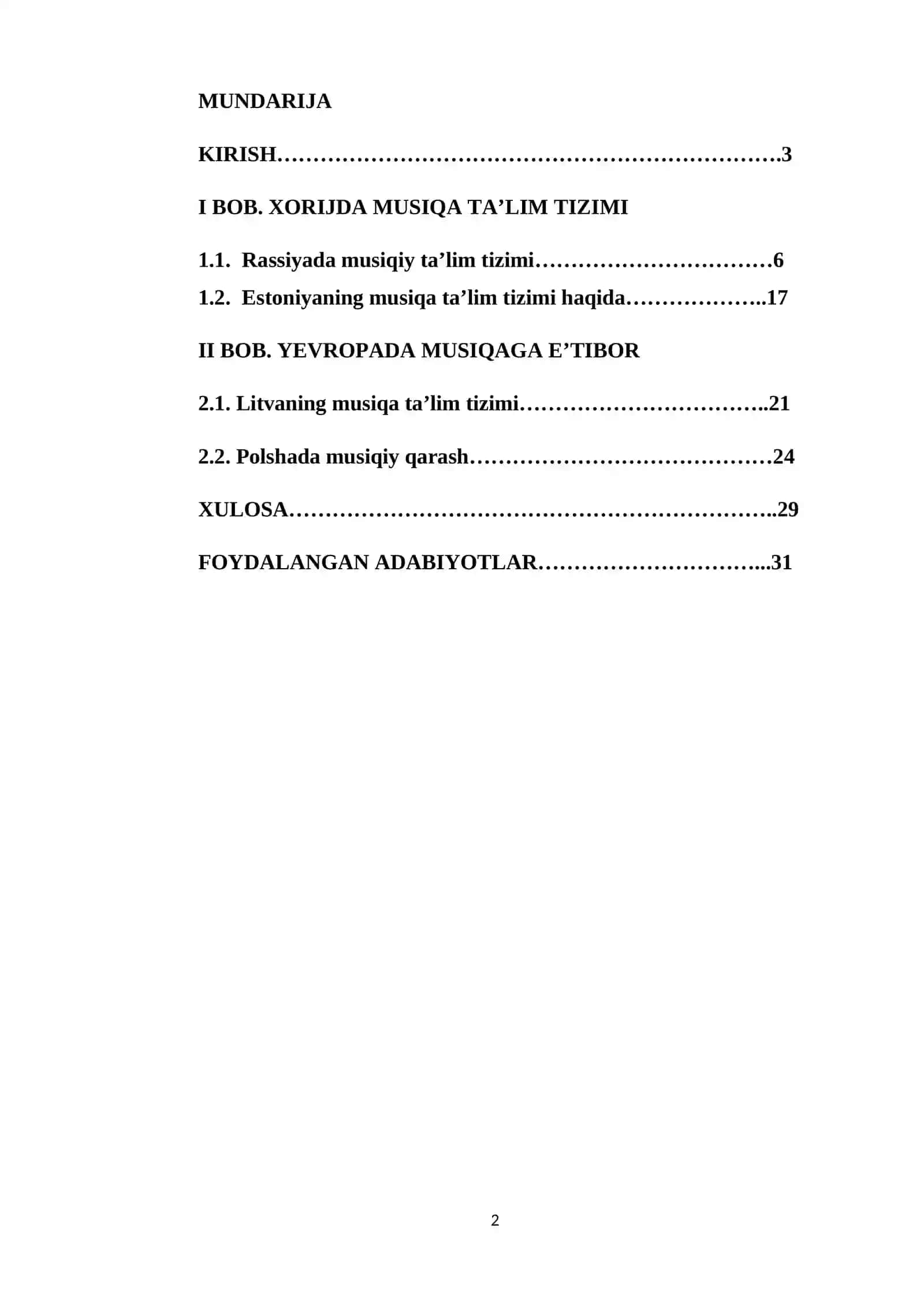 Mavzuning dolzarbligi. Musiqiy adabiyotlarining ta'siri turlicha 2