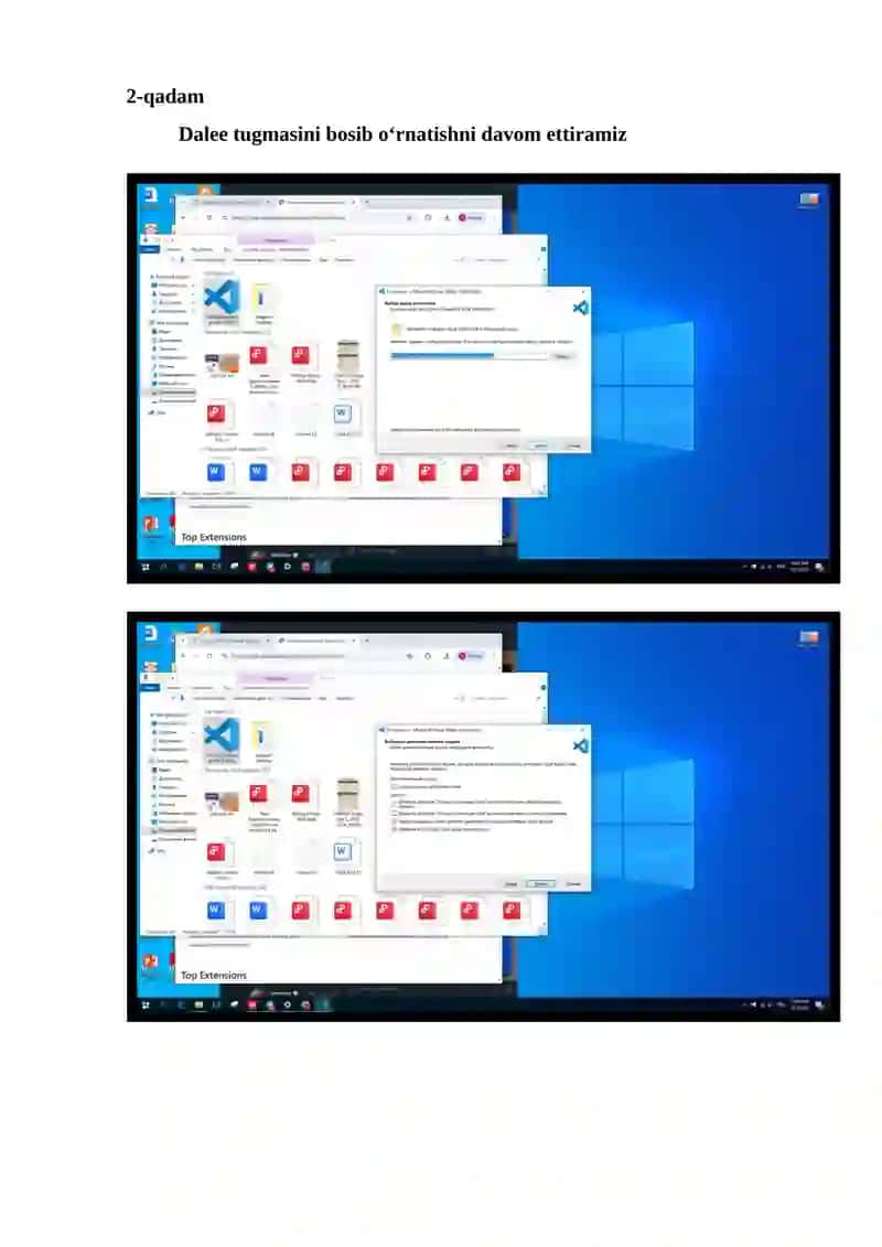 VISUAL STUDIO o‘rnatish 2