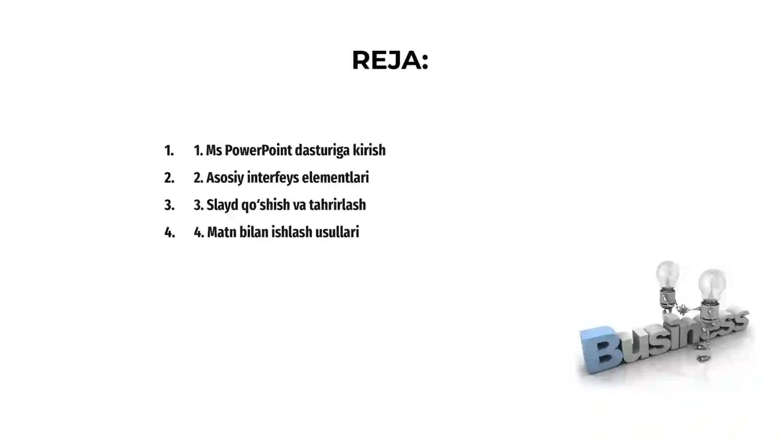 Ms PowerPoint dasturi 2