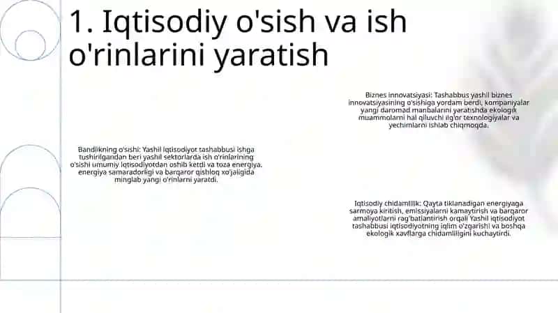 Amerika Yashil Iqtisodiyoti 2