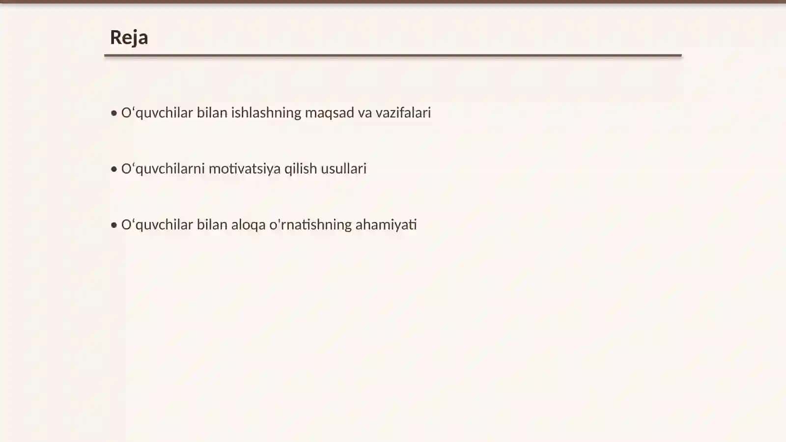 Oʻquvchilar bilan ishlash 2