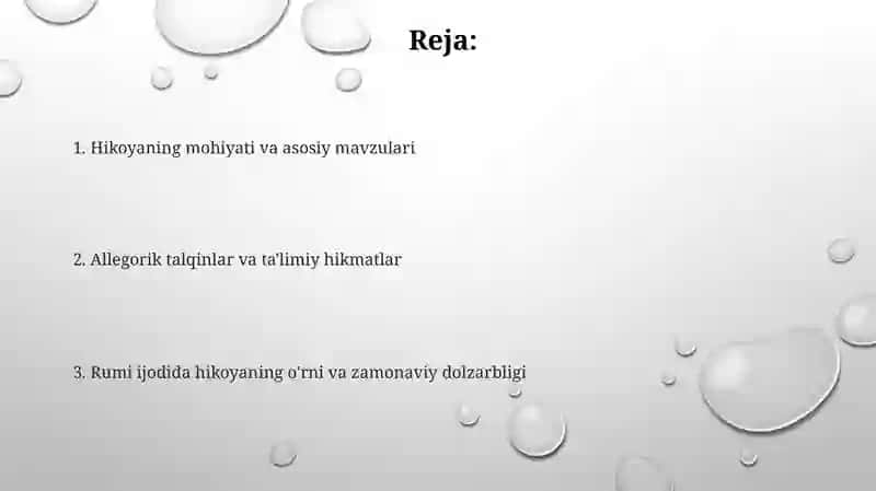 J.Rumiyning “Ovchi va lochin” rivoyati 2