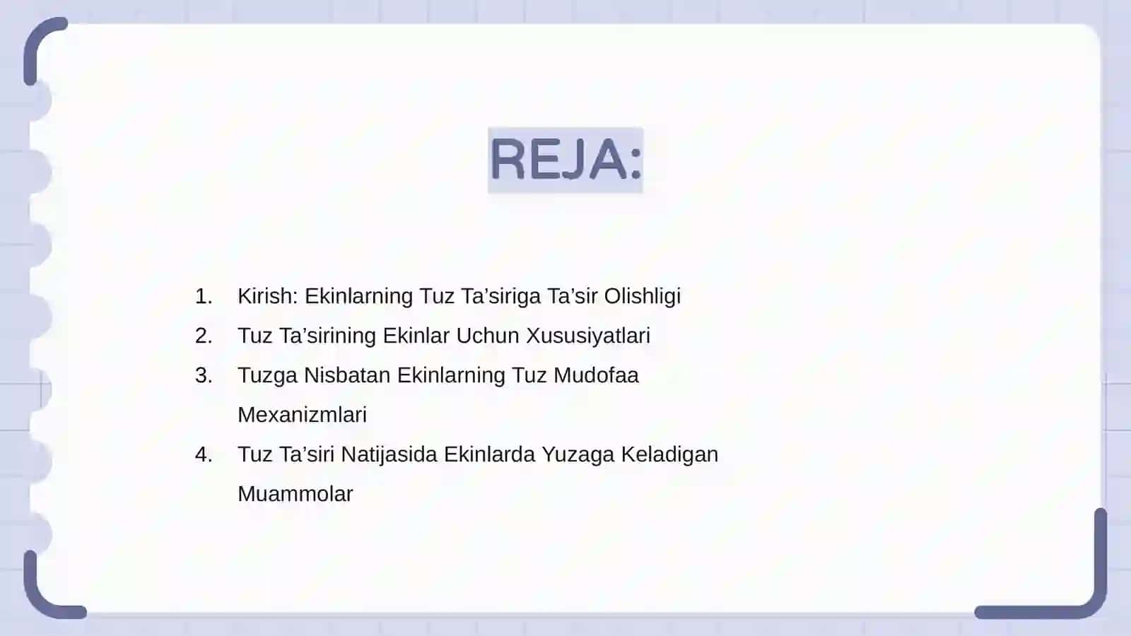 Ekinlarning Tuz Ta’siriga Chidamliligi va Ularini Chidamliligini Oshirish Yo‘llari 2