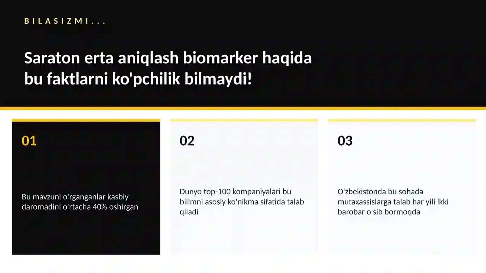 Saraton erta aniqlash biomarker 2