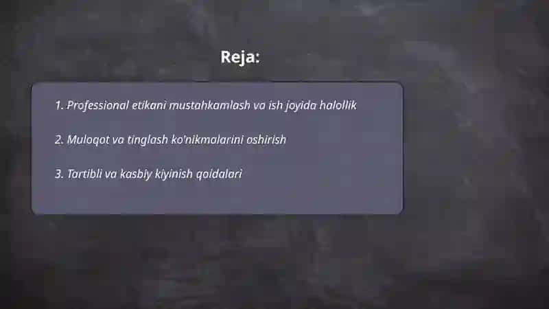 Yuristlar jamoasi hamda jamiyatda ijobiy shaxsiy imijni shakllantirish yo'l-yo'riqlari 2