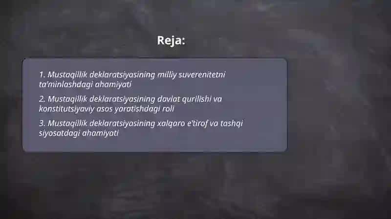 Mustaqillik Deklaratsiyasi 2