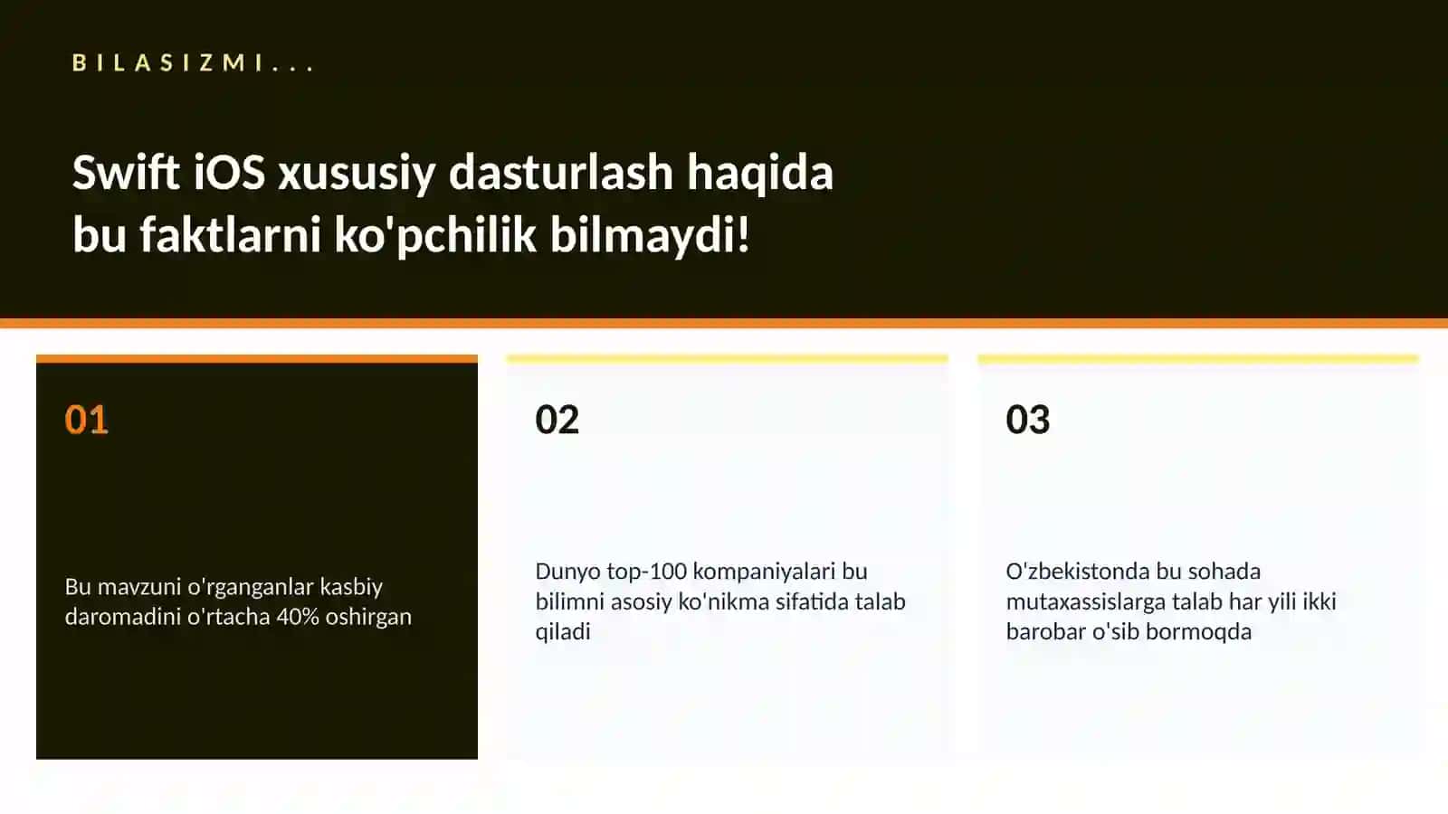 Swift iOS xususiy dasturlash 2
