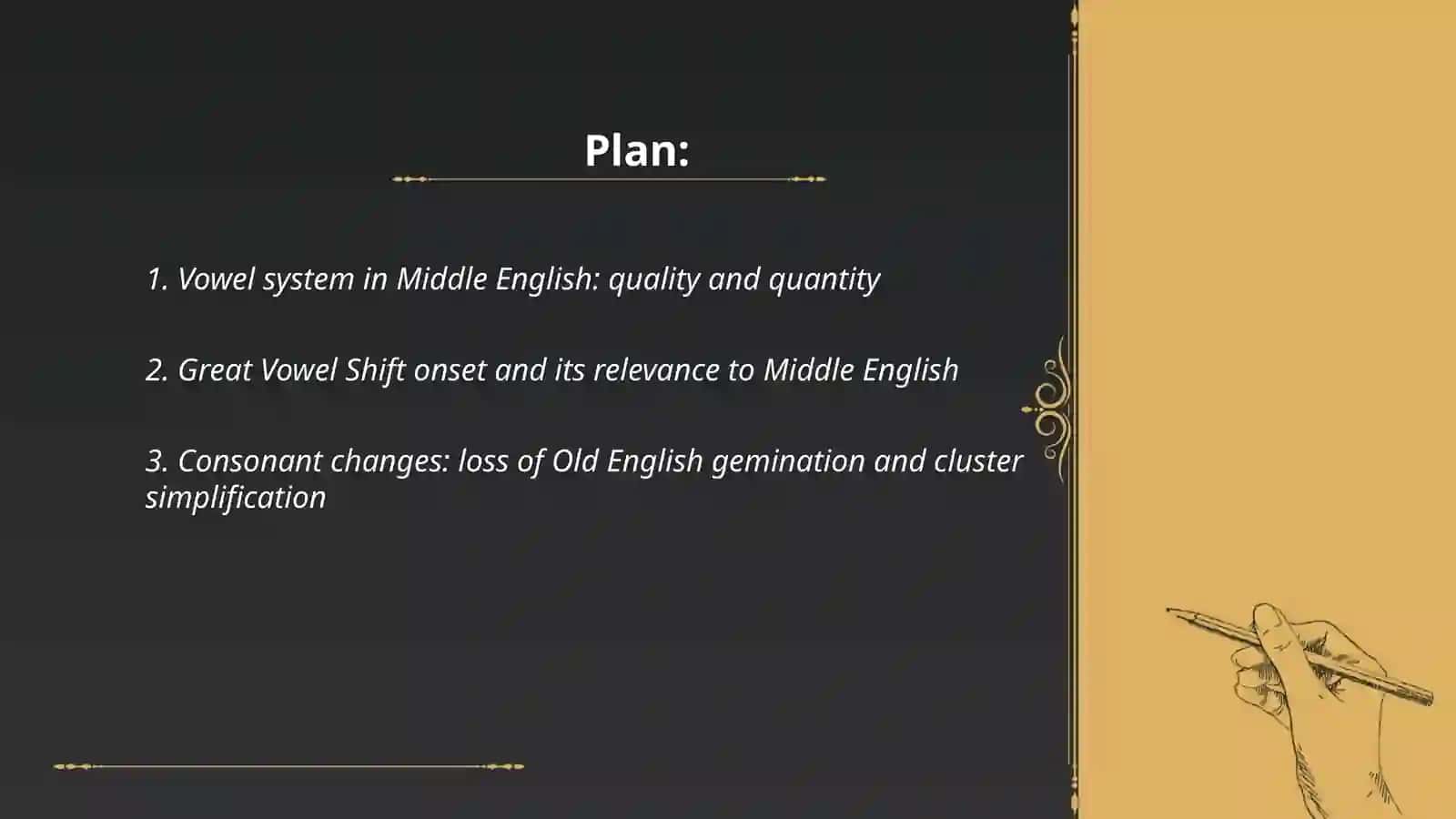 Middle english period, Phonetic and lexics 2