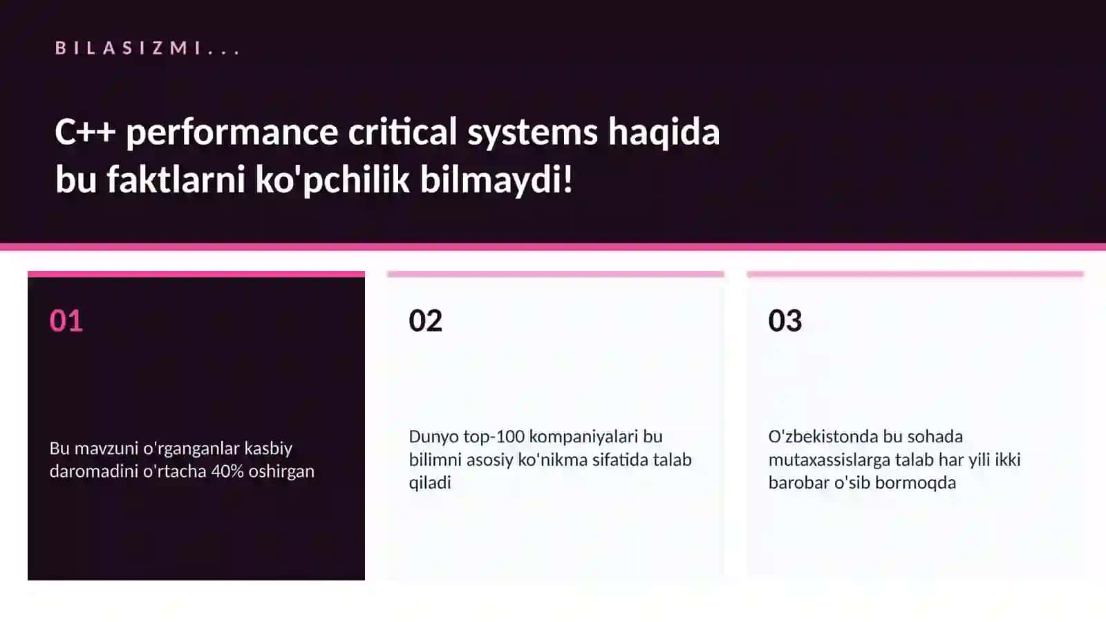 C++ performance critical systems 2